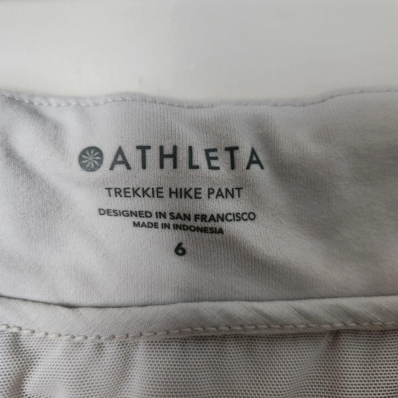 Athleta | Trekkie Hike Straight Leg Pant in Birch Grey - Size 6 - Picture 12 of 14